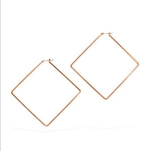Uncommon James Girl Boss Large Earrings- Rose Gold